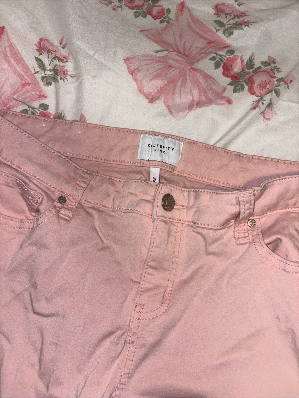 Celebrity Pink Pastel Pink High-Rise Jeans